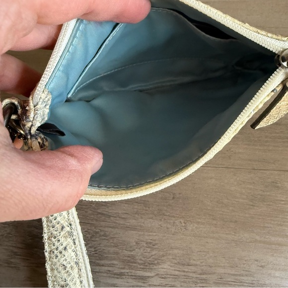 Coach Kristin Embossed Python Snakeskin Vintage Y2K Wristlet - Picture 4 of 5